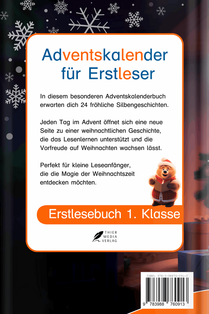 Adventskalender für Erstleser - Silbenbuch 1. Klasse