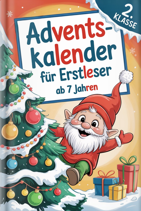 Adventskalender für Erstleser ab 7 Jahren – Silbenbuch 2. Klasse