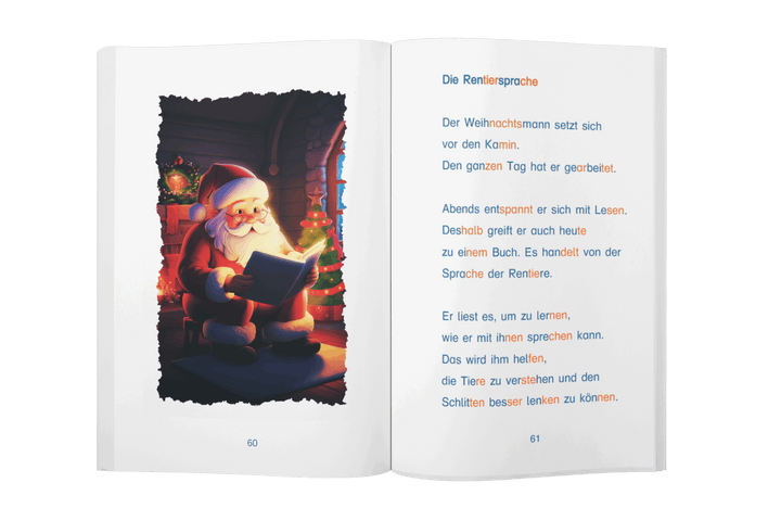 Adventskalender für Erstleser - Silbenbuch 1. Klasse