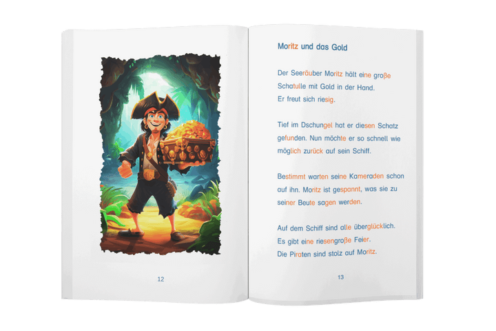 Meine spannenden Piratengeschichten - Silbenbuch 1. Klasse