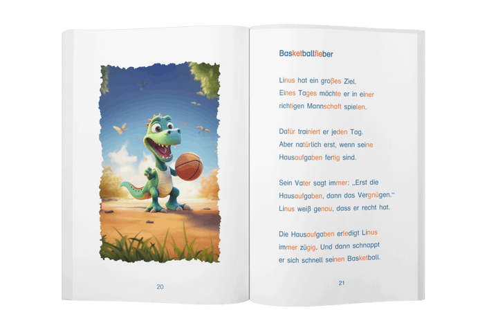 Meine besten Dinogeschichten - Silbenbuch 1. Klasse
