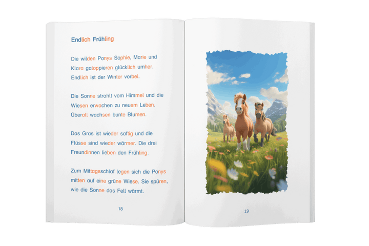 Meine schönsten Pferdegeschichten - Silbenbuch 1. Klasse